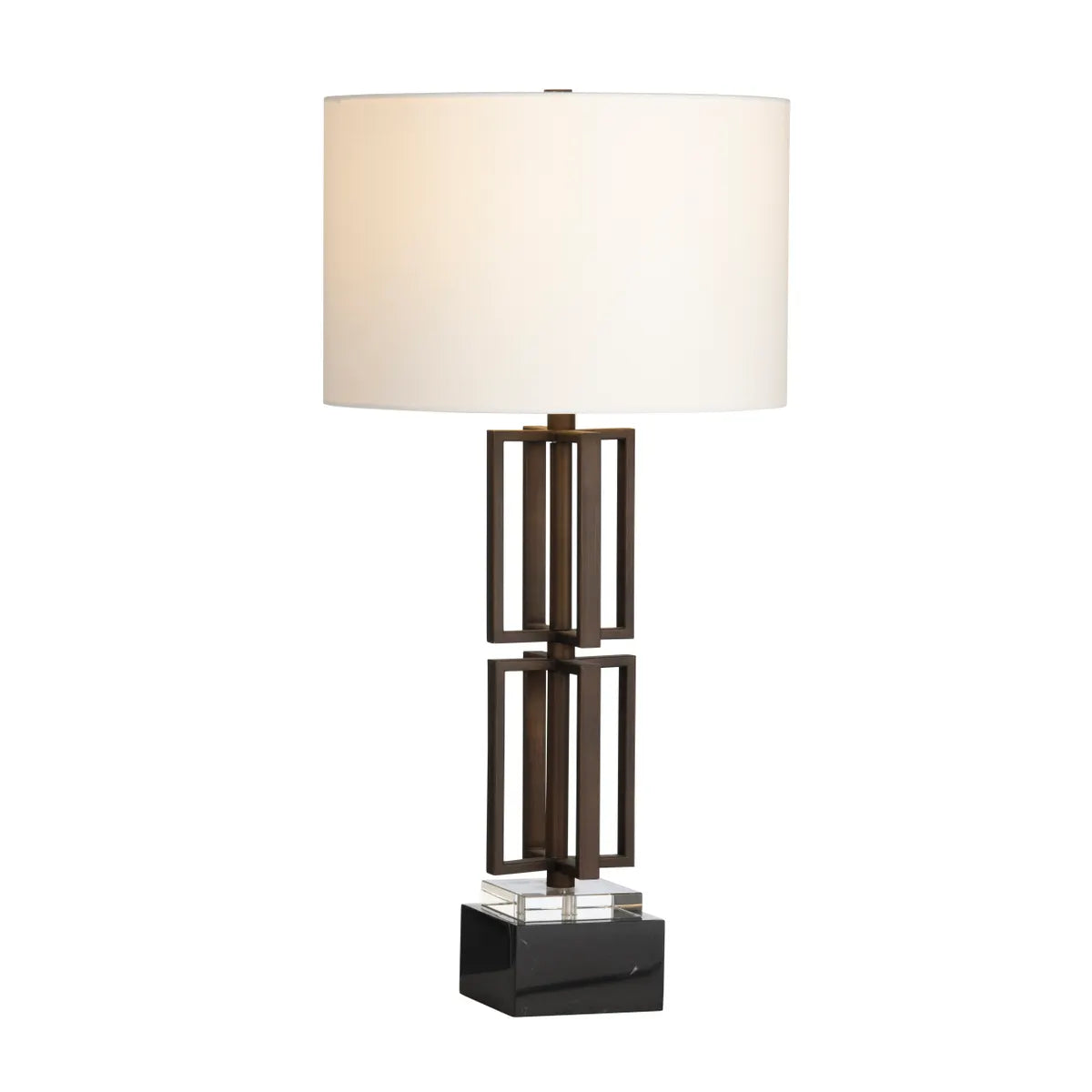 Wezen of Ashfield Table Lamps (2-Pack), Black, Transitional