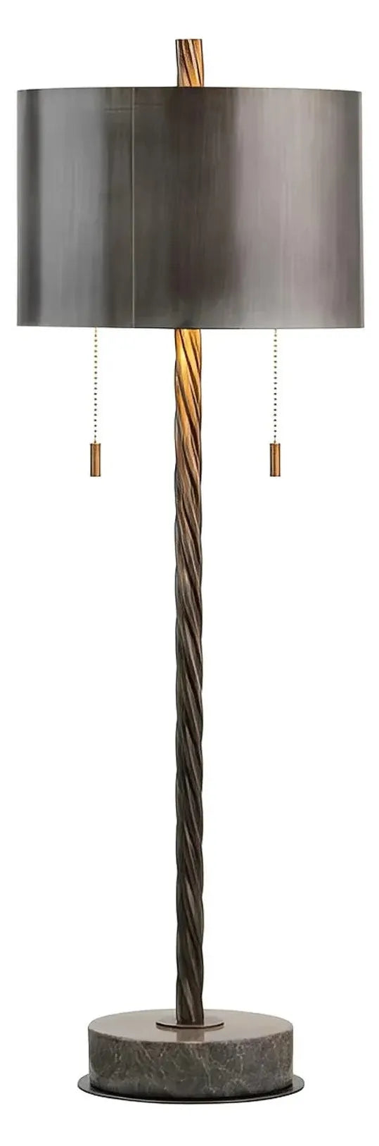 Deneb of Bay Harbor Table Lamp (2-Pack), Grey, Transitional