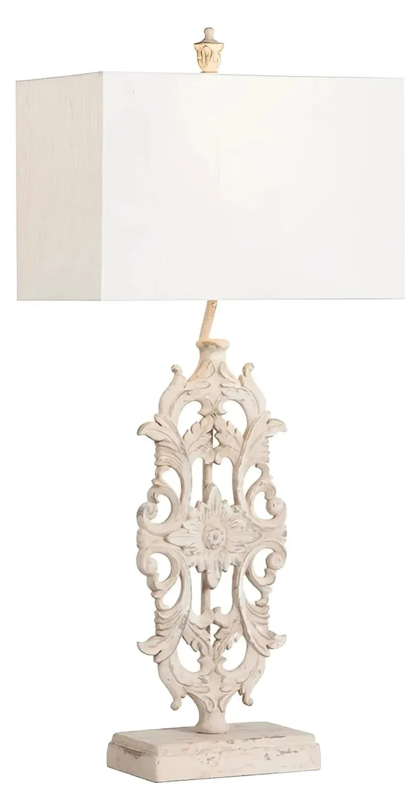 Corvus of Providence Table Lamps (2-Pack), White, Traditional