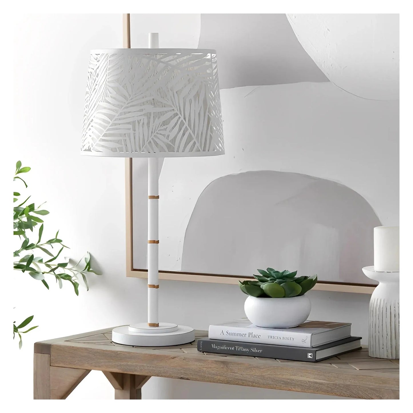 Lupus of Maple Ridge Table Lamps (2-Pack), White, Coastal
