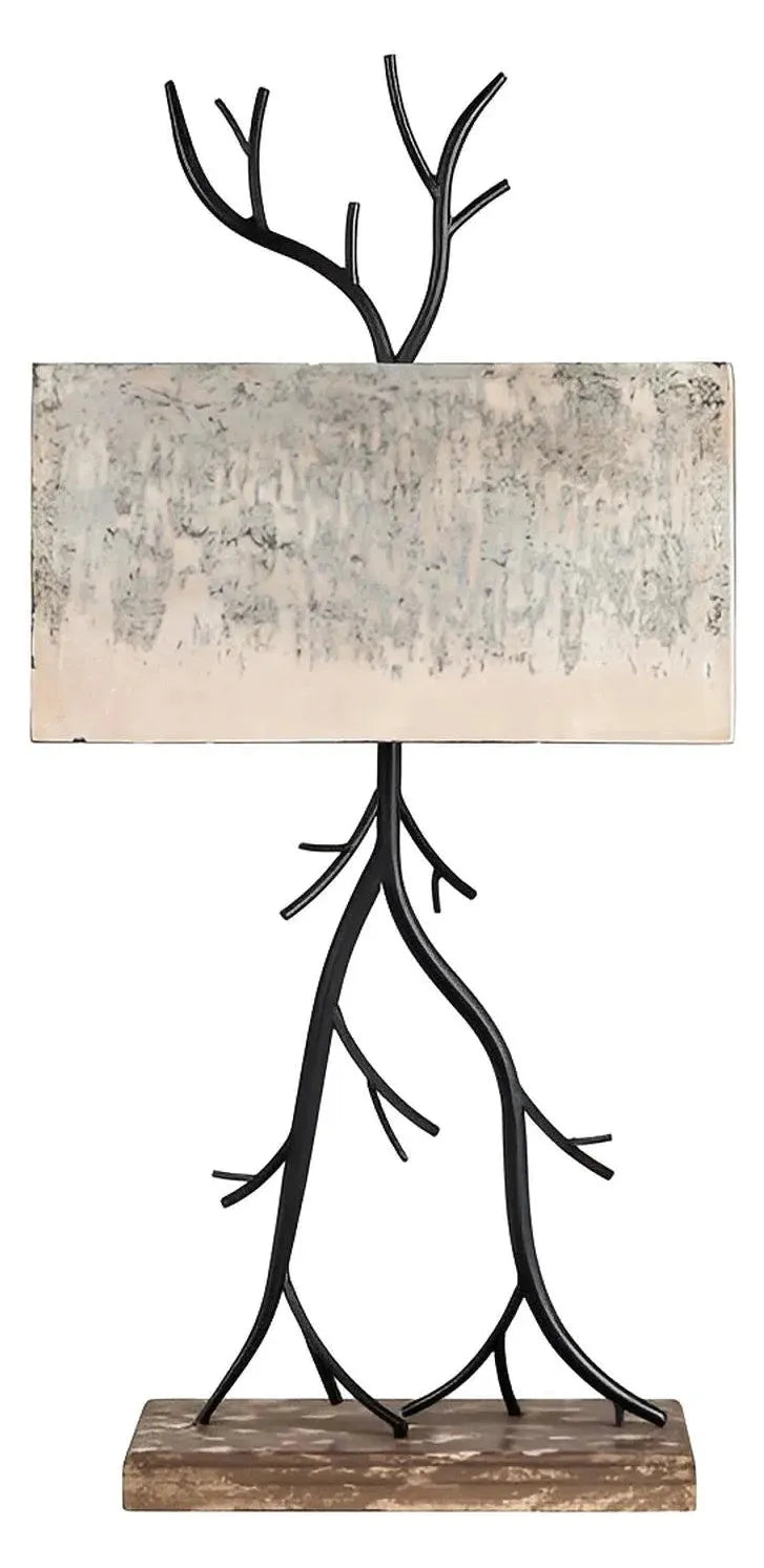 Enif of Brockton Table Lamps (2-Pack), Black, Rustic