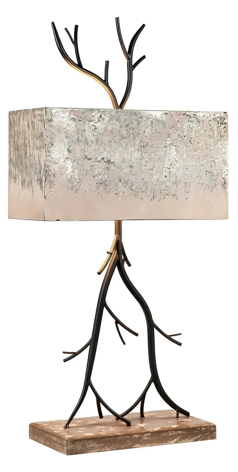 Enif of Brockton Table Lamps (2-Pack), Black, Rustic