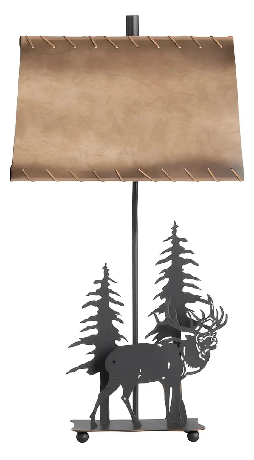 Naos of Woodstock Table Lamps (2-Pack), Black, Rustic