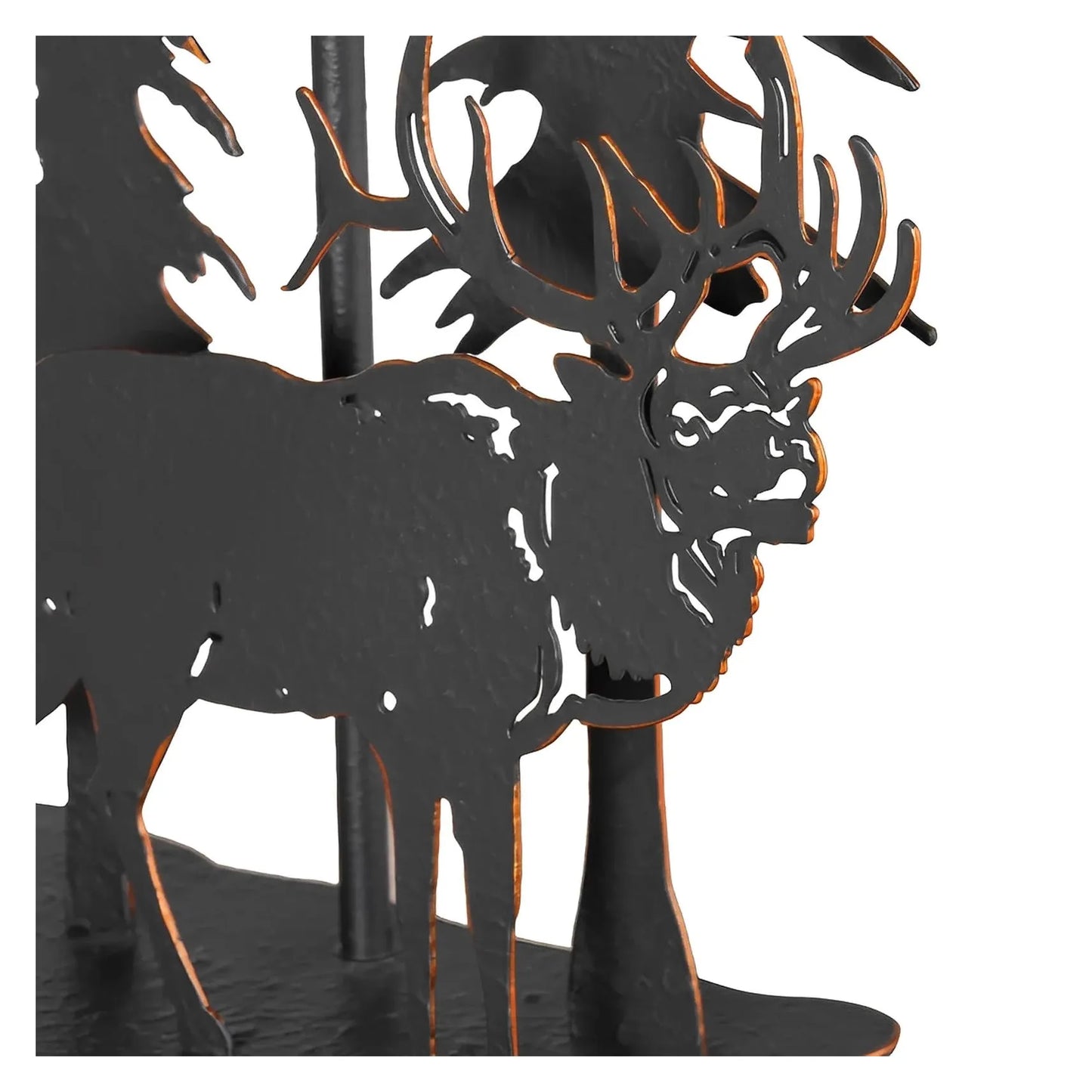 Naos of Woodstock Table Lamps (2-Pack), Black, Rustic