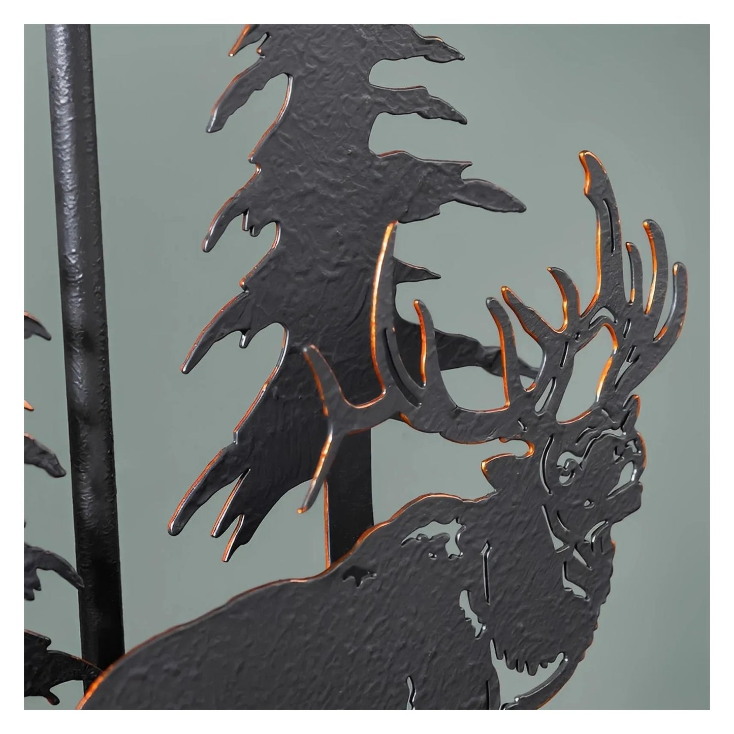 Naos of Woodstock Table Lamps (2-Pack), Black, Rustic