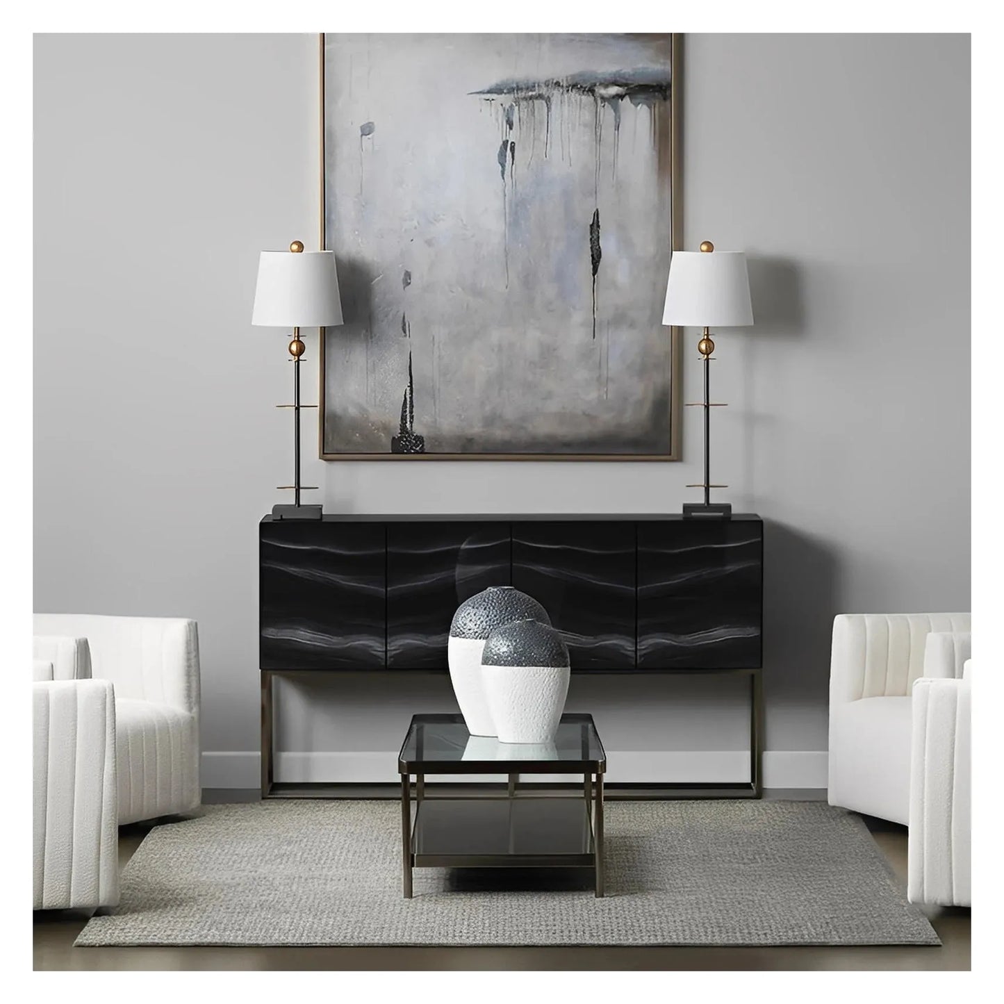 Acrux of Plymouth Table Lamp (2-Pack), Bronze, Contemporary