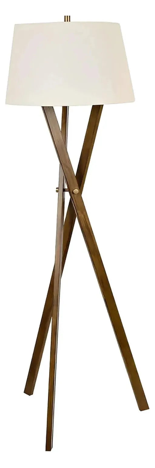 Alhena of Newburyport Floor Lamp, Brown, Transitional