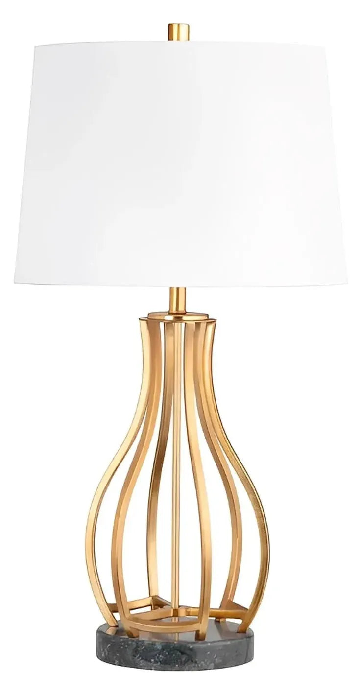 Mira of York Harbor Table Lamps (2-Pack), Gold, Contemporary
