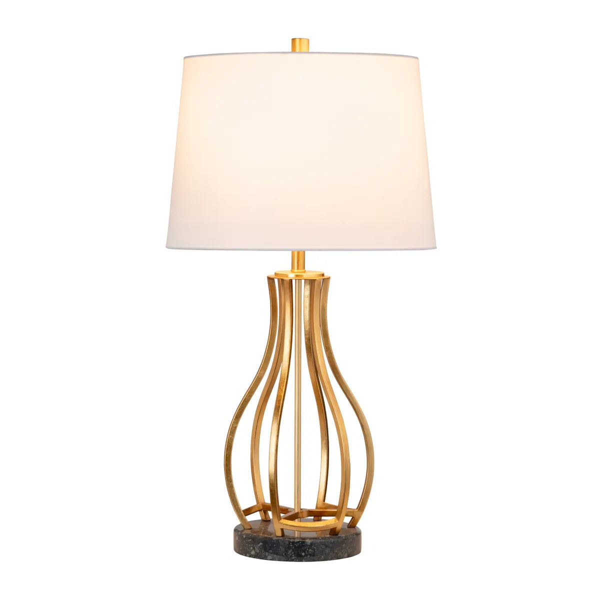 Mira of York Harbor Table Lamps (2-Pack), Gold, Contemporary