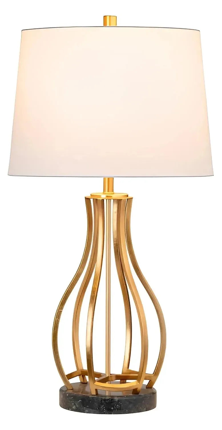 Mira of York Harbor Table Lamps (2-Pack), Gold, Contemporary
