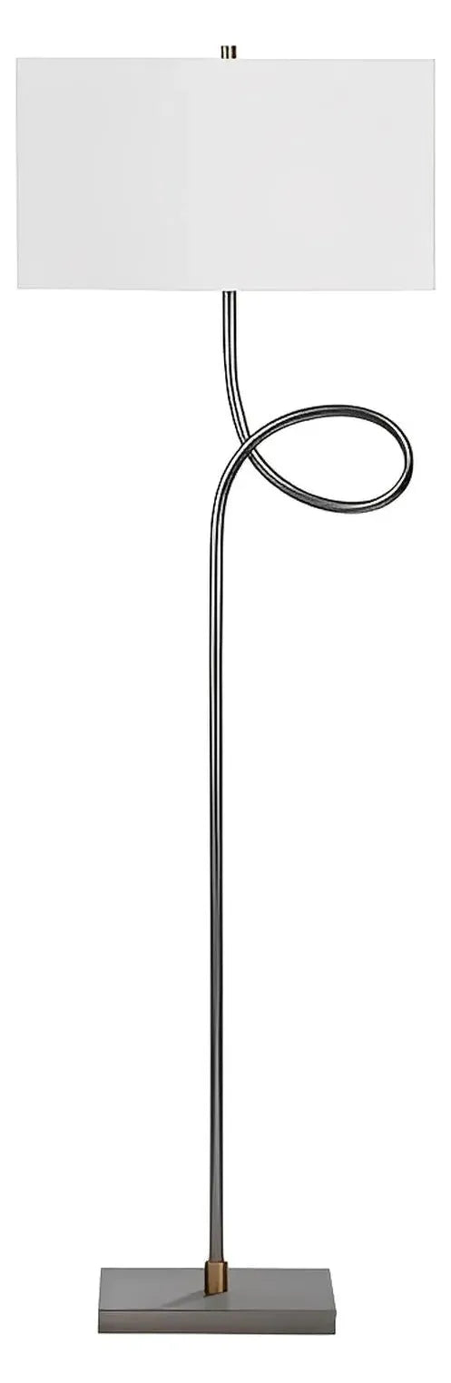 Vindemiatrix of Willow Glen Floor Lamp, Grey, Contemporary
