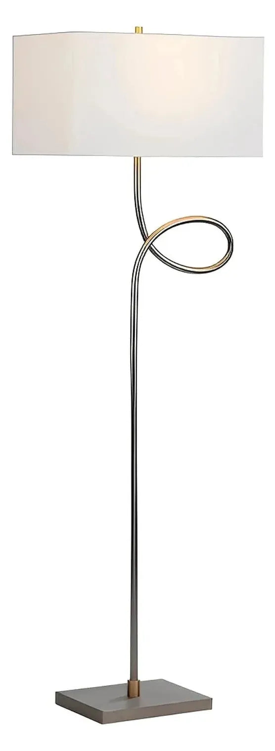 Vindemiatrix of Willow Glen Floor Lamp, Grey, Contemporary