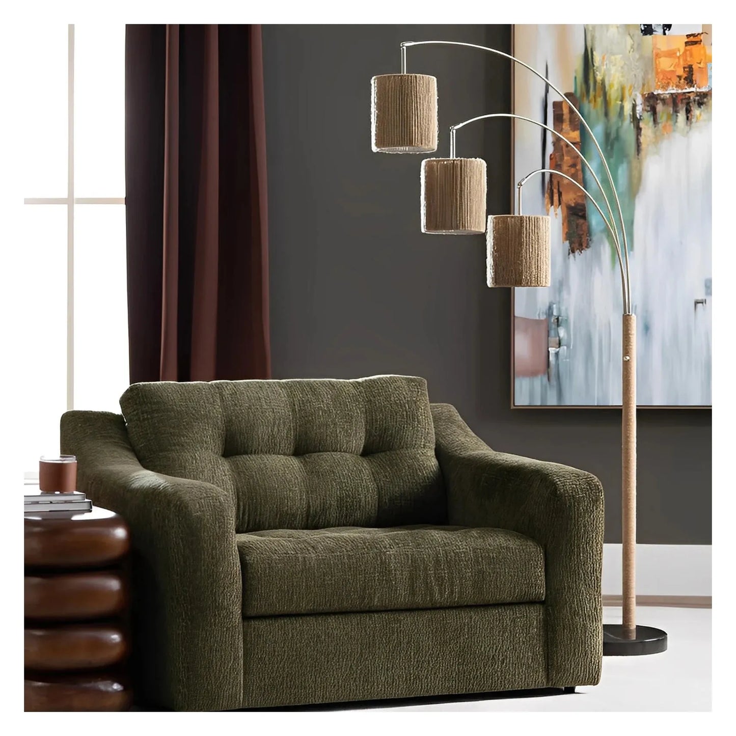 Yed Prior of Maplewood Floor Lamp, Silver, Transitional