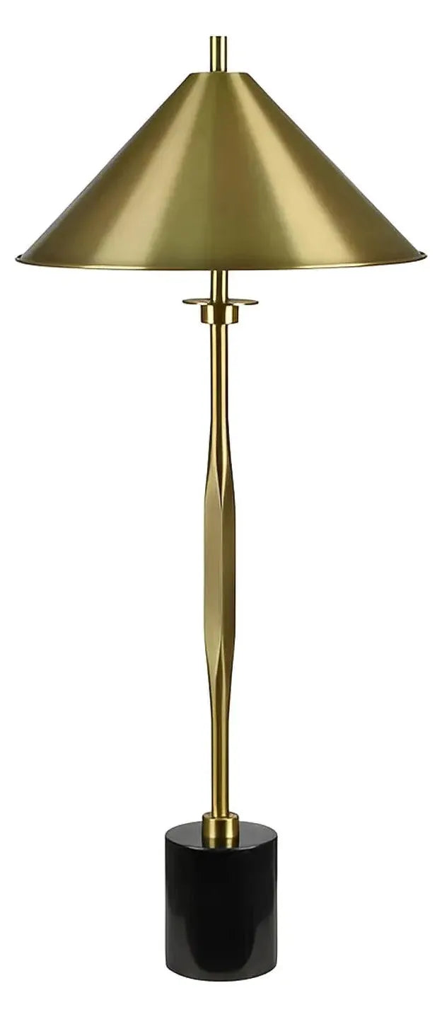 Nash of Fairhaven Table Lamp (2-Pack), Gold, Contemporary