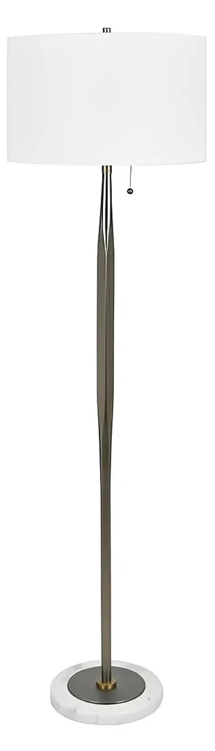 Alpheratz of Watervliet Floor Lamp, Silver, Contemporary