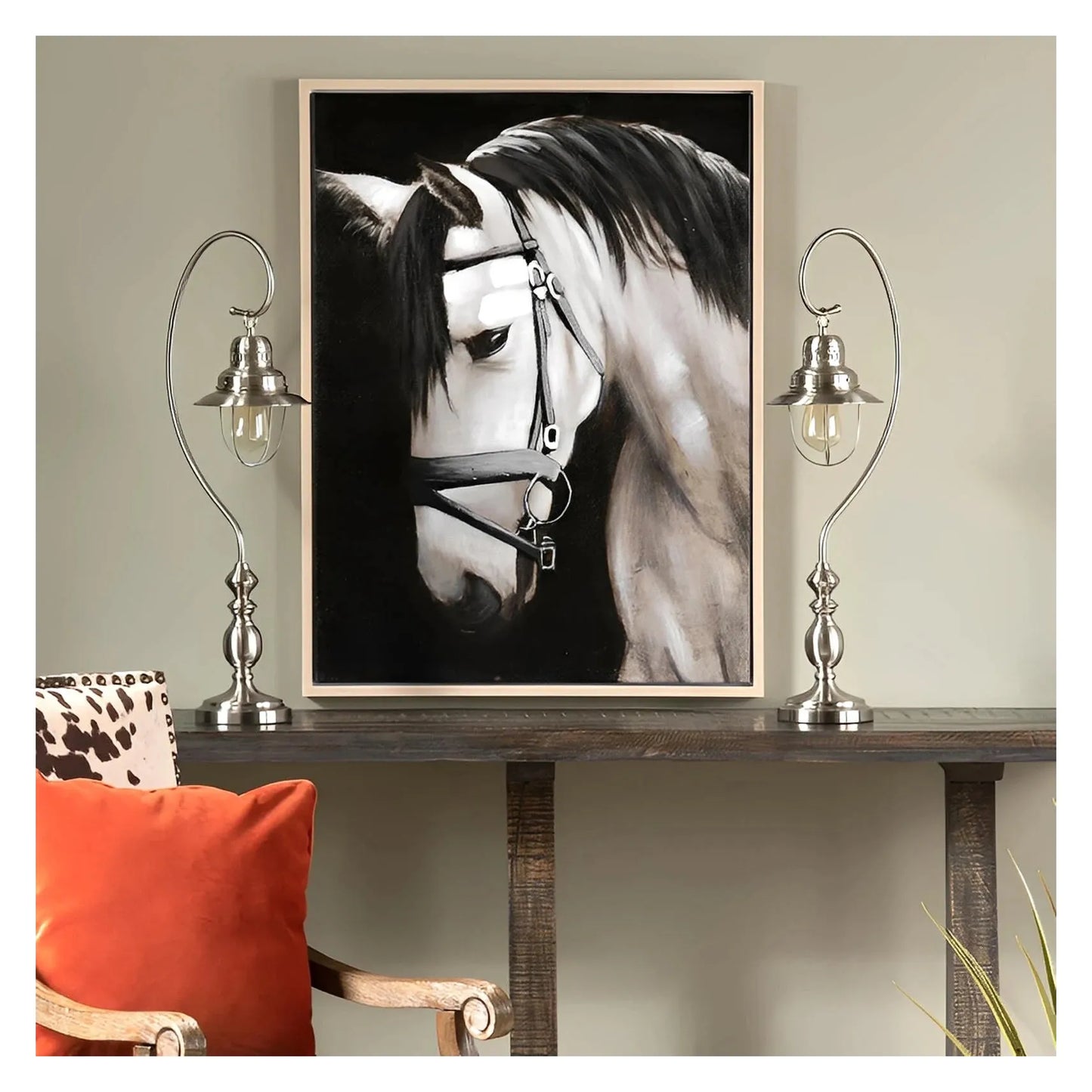 Altair of Maple Ridge Table Lamps (2-Pack), Silver, Transitional