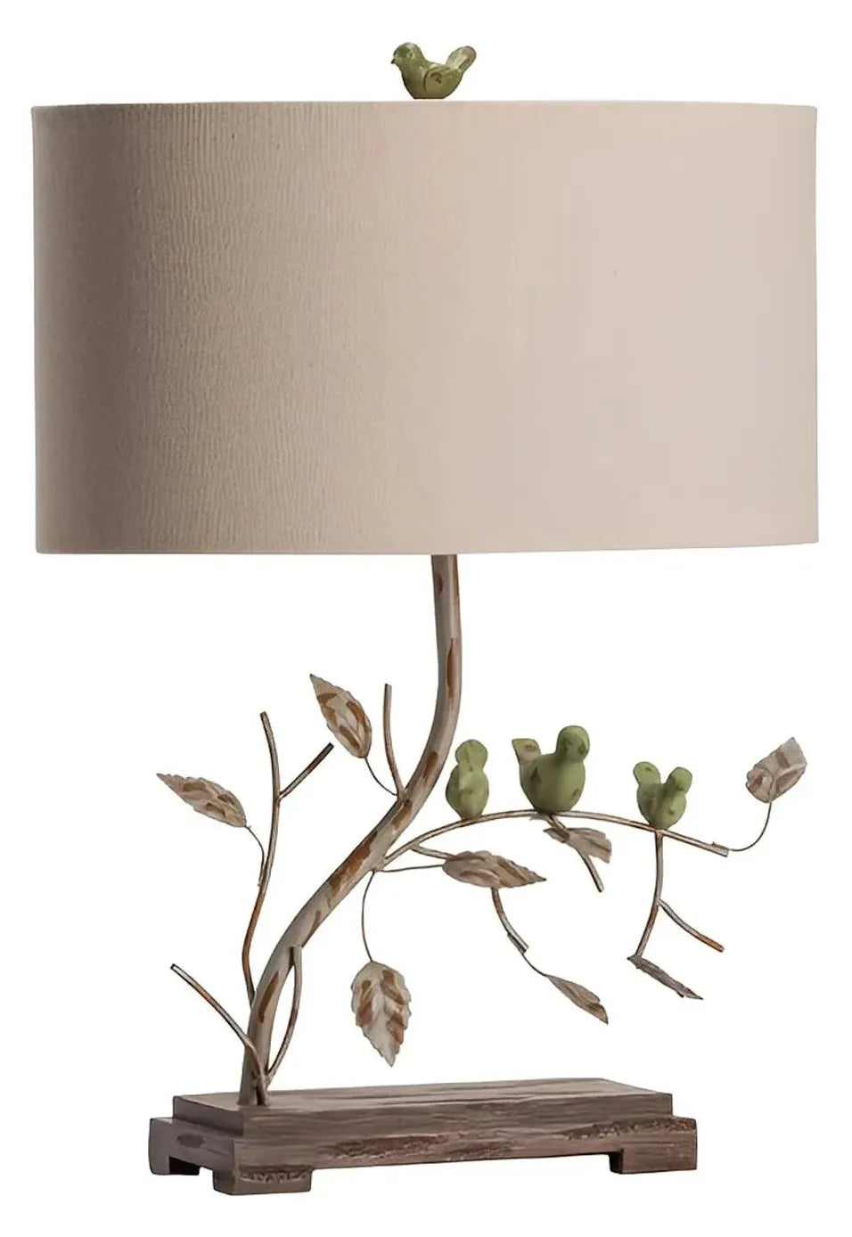 Thalim of Cedar Hill Table Lamps (2-Pack), Beige, Rustic