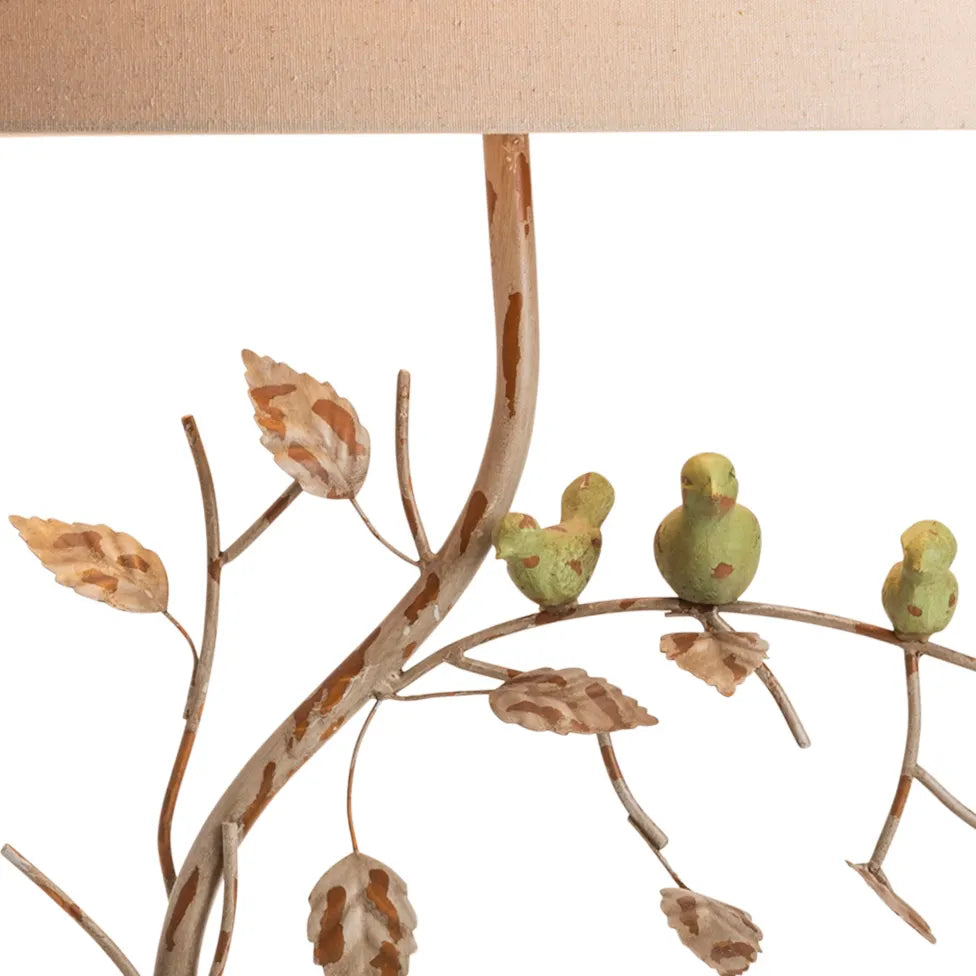 Thalim of Cedar Hill Table Lamps (2-Pack), Beige, Rustic
