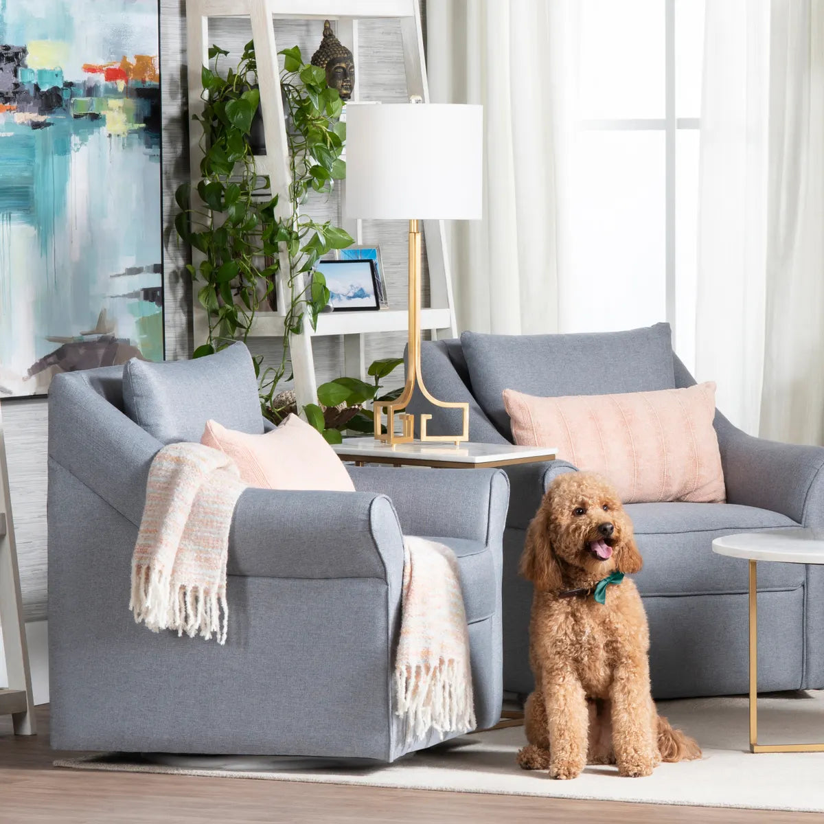 Talitha of Hudson Valley Table Lamps (2-Pack), Gold, Transitional