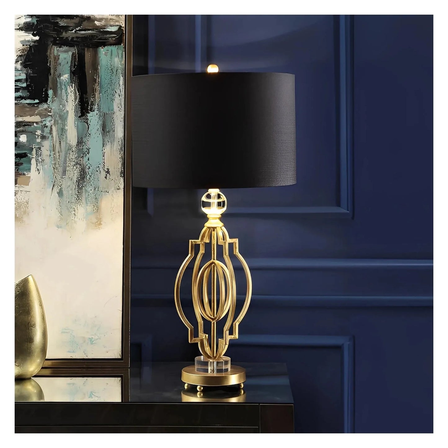 Sheratan of Burlington Table Lamps (2-Pack), Gold, Contemporary