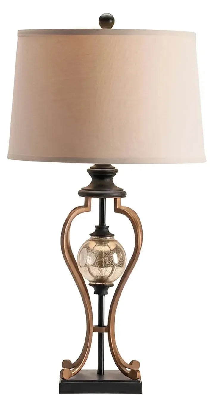 Zubeneschamali of Manchester Table Lamps (2-Pack), Bronze, Traditional