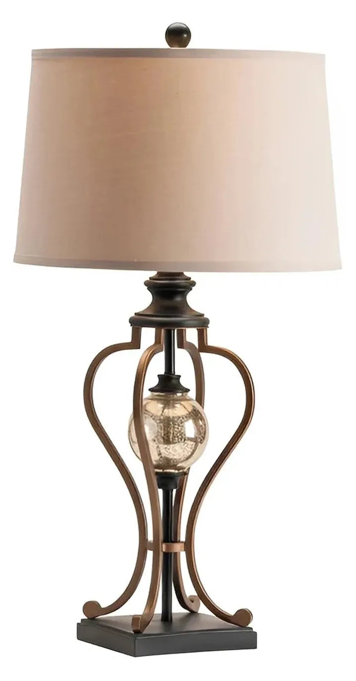Zubeneschamali of Manchester Table Lamps (2-Pack), Bronze, Traditional