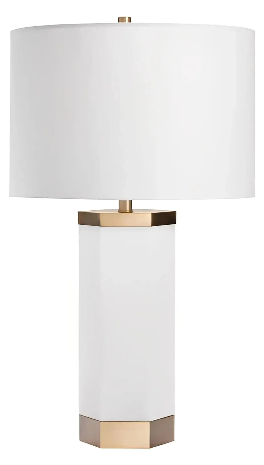 Wasat of Bay Harbor Table Lamps (2-Pack), White, Contemporary