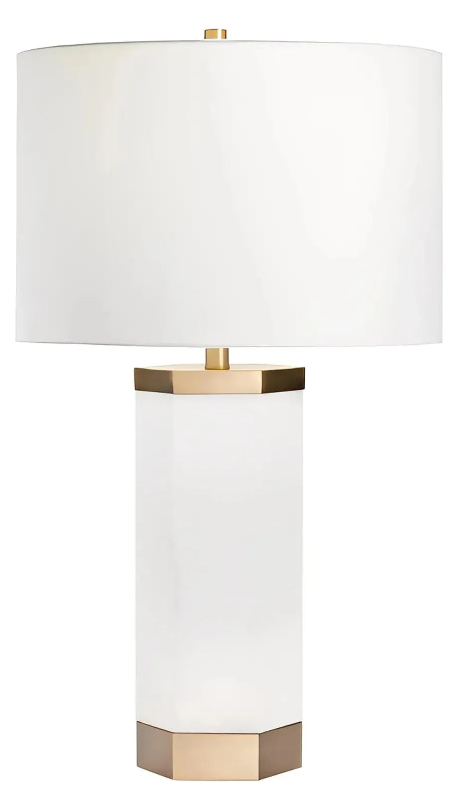 Wasat of Bay Harbor Table Lamps (2-Pack), White, Contemporary