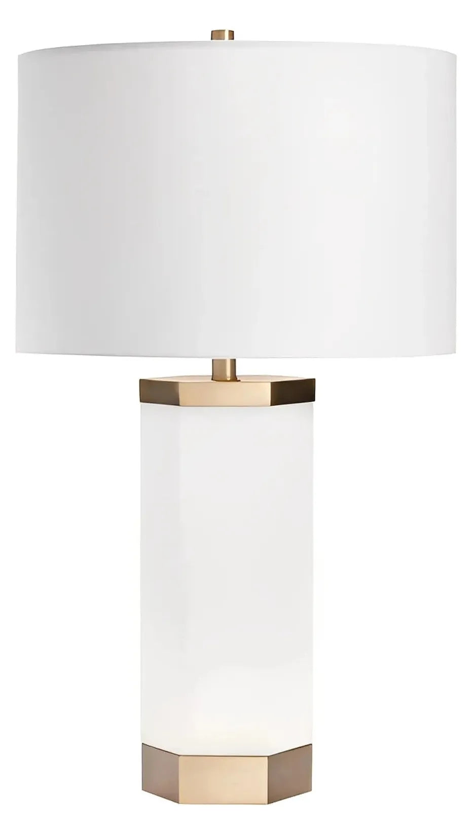 Wasat of Bay Harbor Table Lamps (2-Pack), White, Contemporary