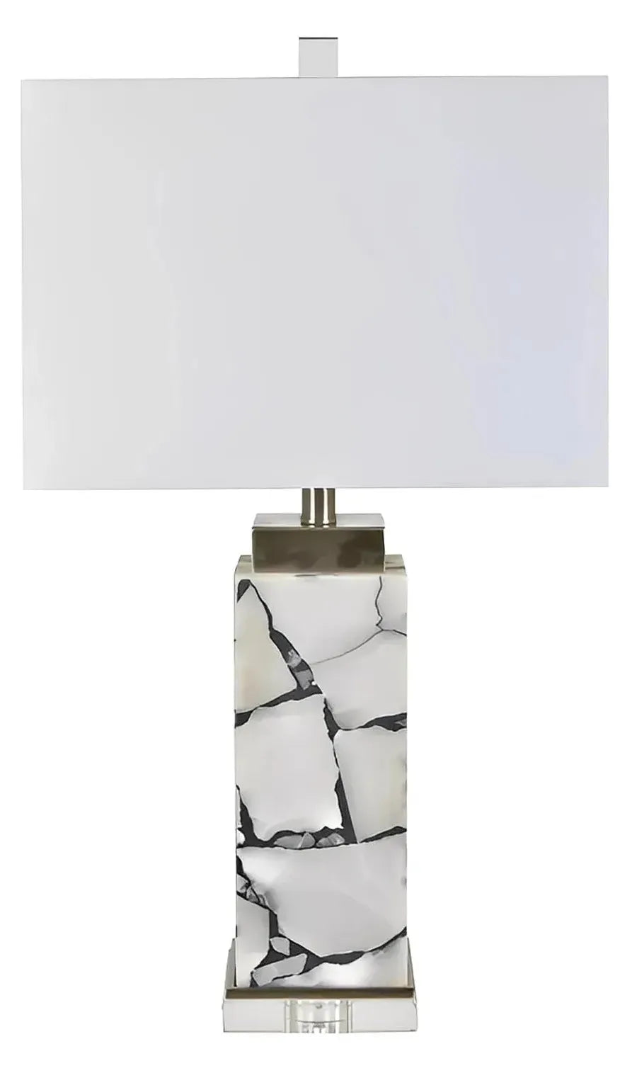 Izar of Hollis Table Lamps (2-Pack), White, Contemporary