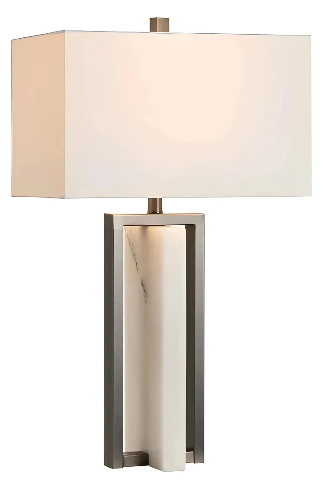 Saiph of Penobscot Table Lamps (2-Pack), White, Contemporary