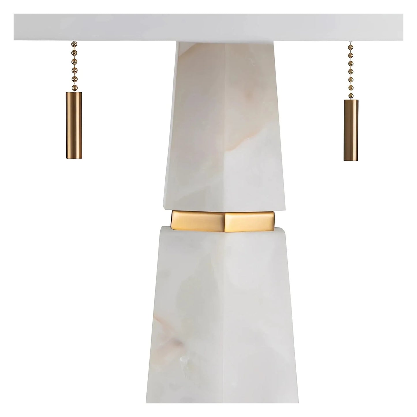 Pollux of Nantucket Table Lamps (2-Pack), White, Contemporary