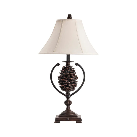 Thalim of Oakridge Table Lamps (2-Pack), Brown, Rustic