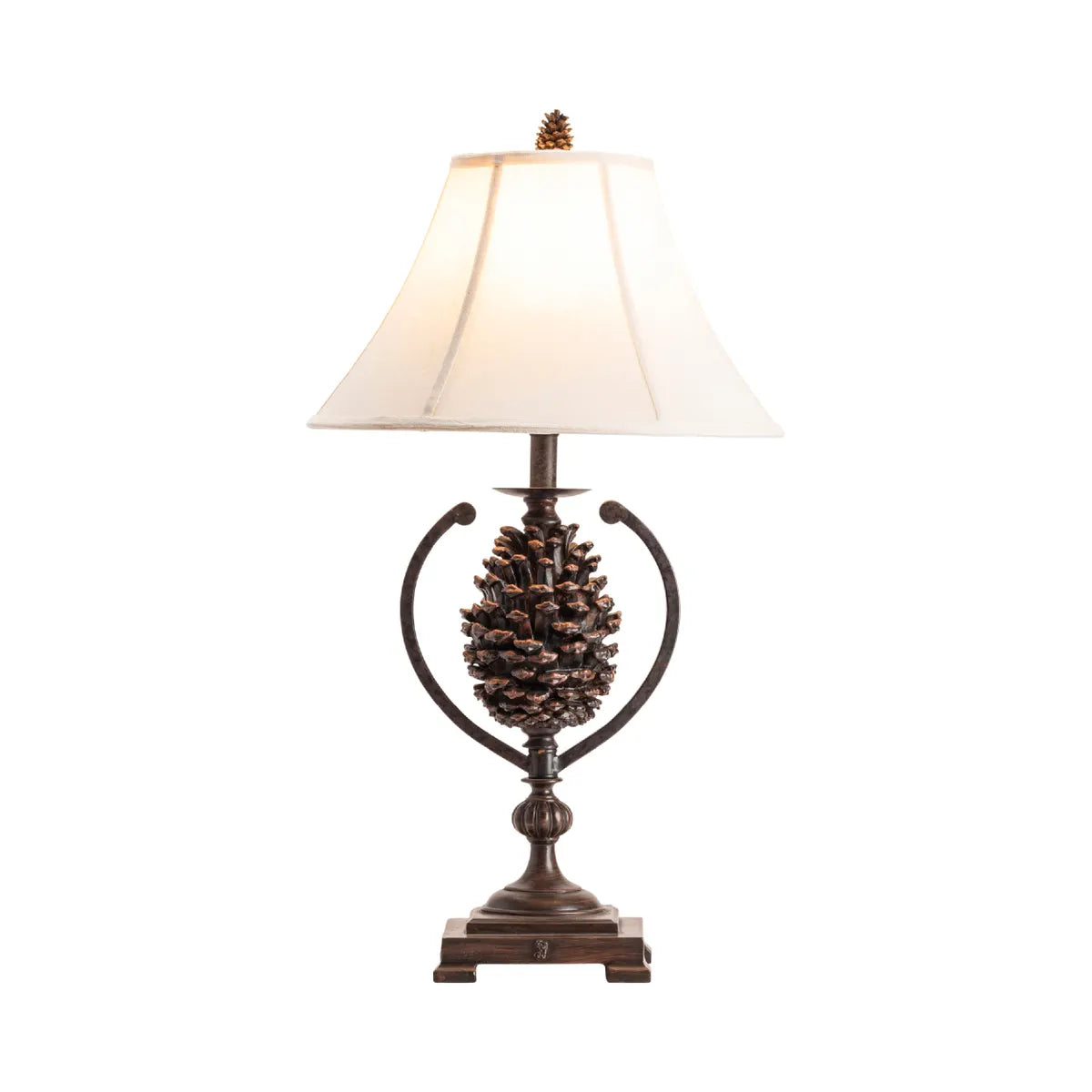 Thalim of Oakridge Table Lamps (2-Pack), Brown, Rustic
