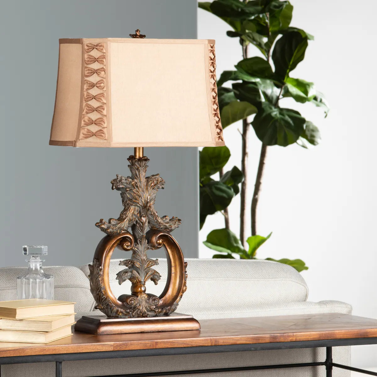 Alpheratz of Deerfield Valley Table Lamps (2-Pack), Gold, Traditional