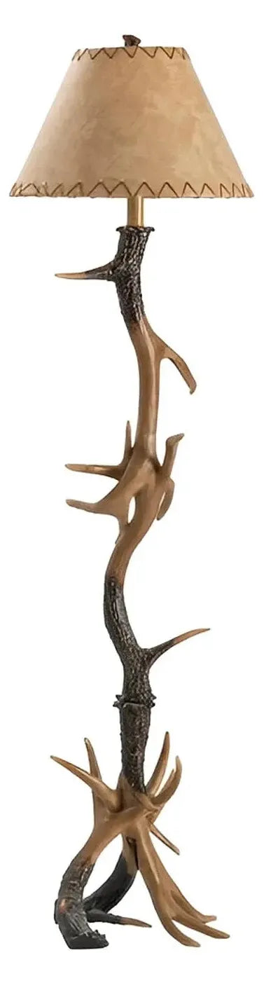 Antares Antlers Floor Lamp, Brown, Rustic
