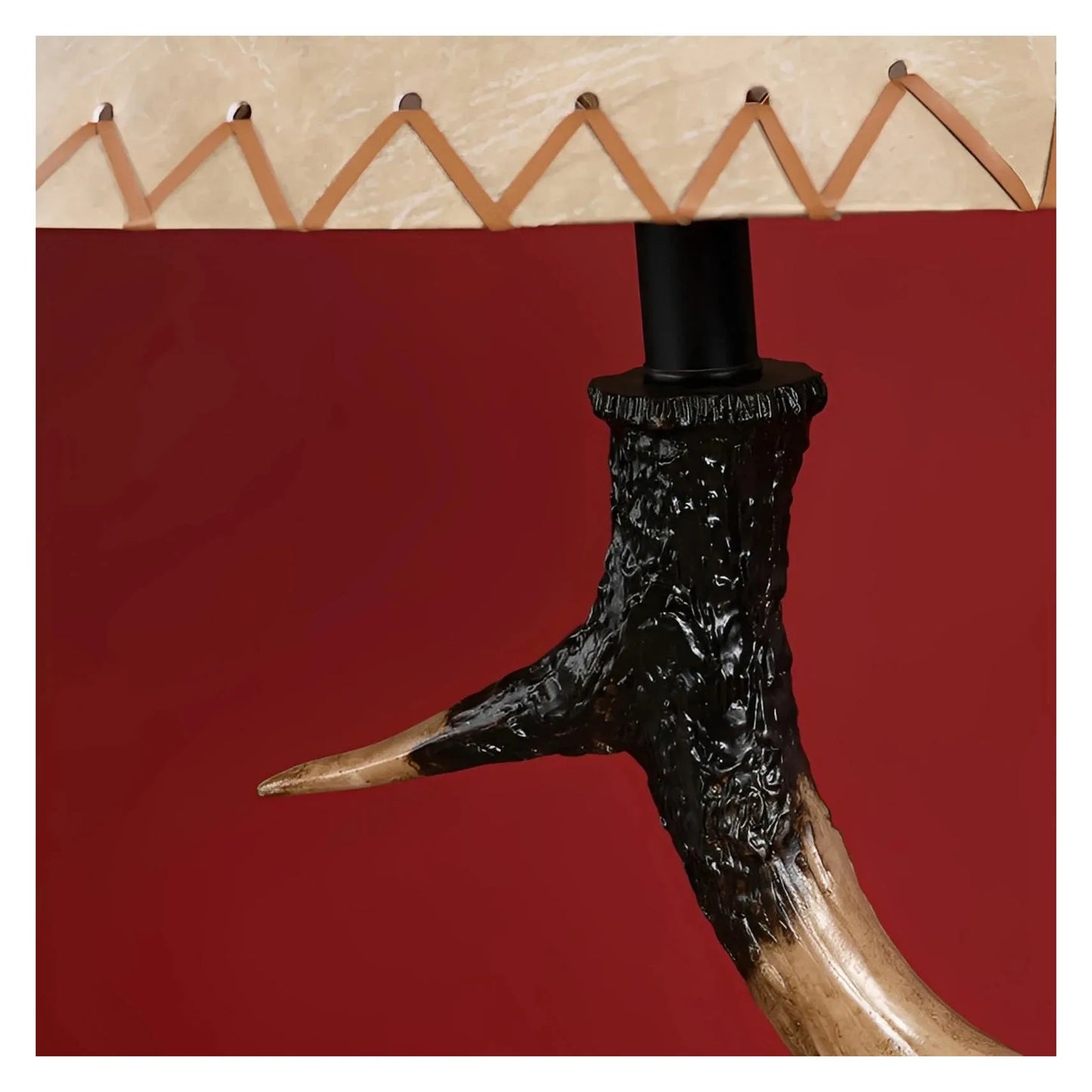 Antares Antlers Floor Lamp, Brown, Rustic