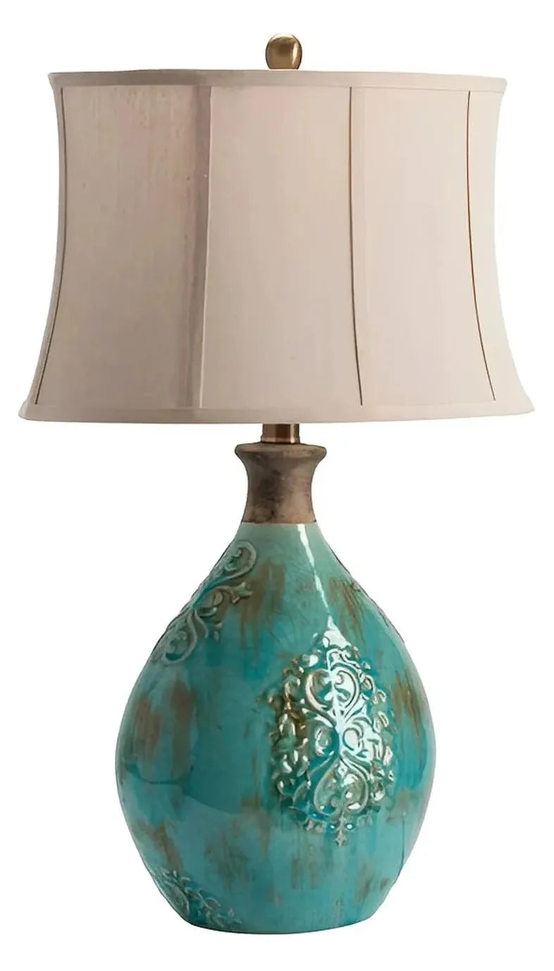 Sirius of Brookhaven Table Lamps (2-Pack), Blue, Coastal