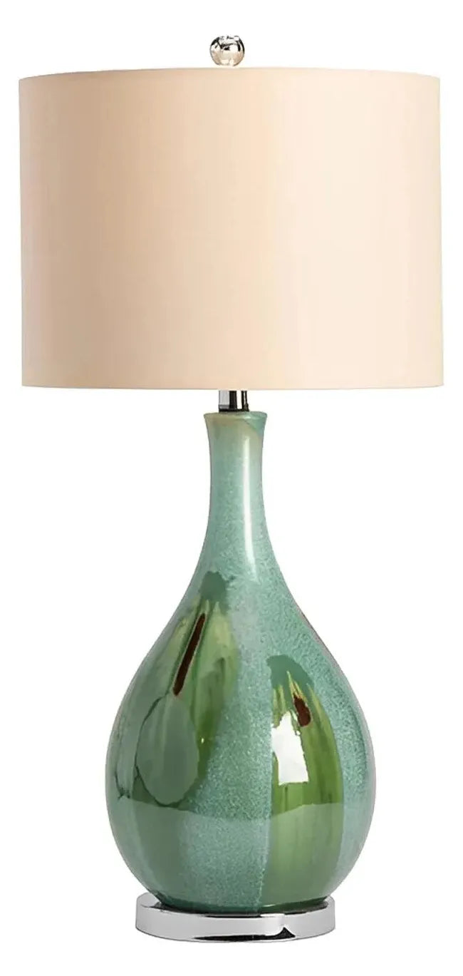 Zaniah of Sunnyside Table Lamps (2-Pack), Green, Coastal