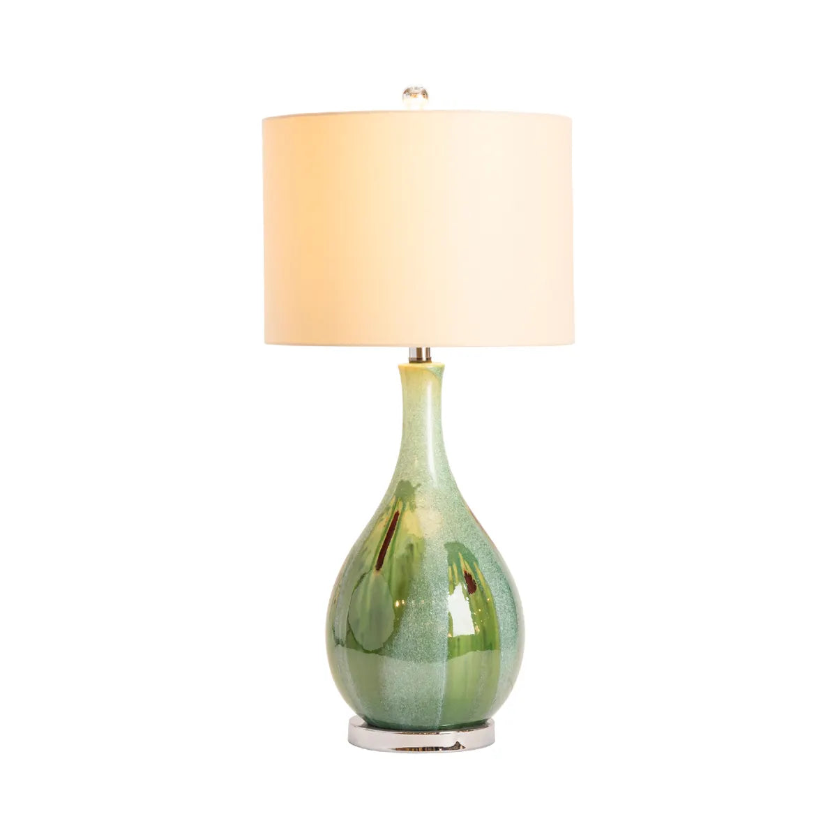 Zaniah of Sunnyside Table Lamps (2-Pack), Green, Coastal