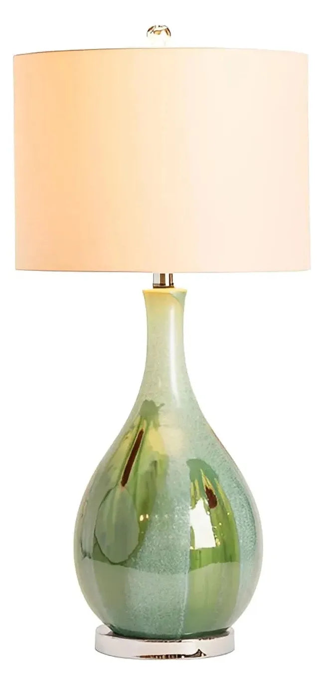 Zaniah of Sunnyside Table Lamps (2-Pack), Green, Coastal