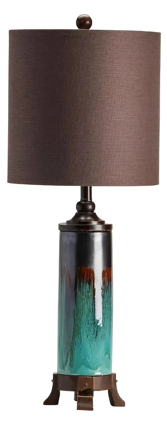 Icarus of Marblehead Harbor Table Lamps (2-Pack), Blue, Rustic