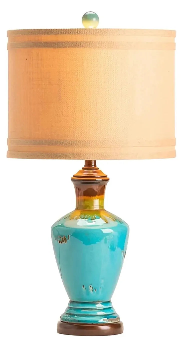 Alpheratz of Augusta Table Lamps (2-Pack), Blue, Rustic