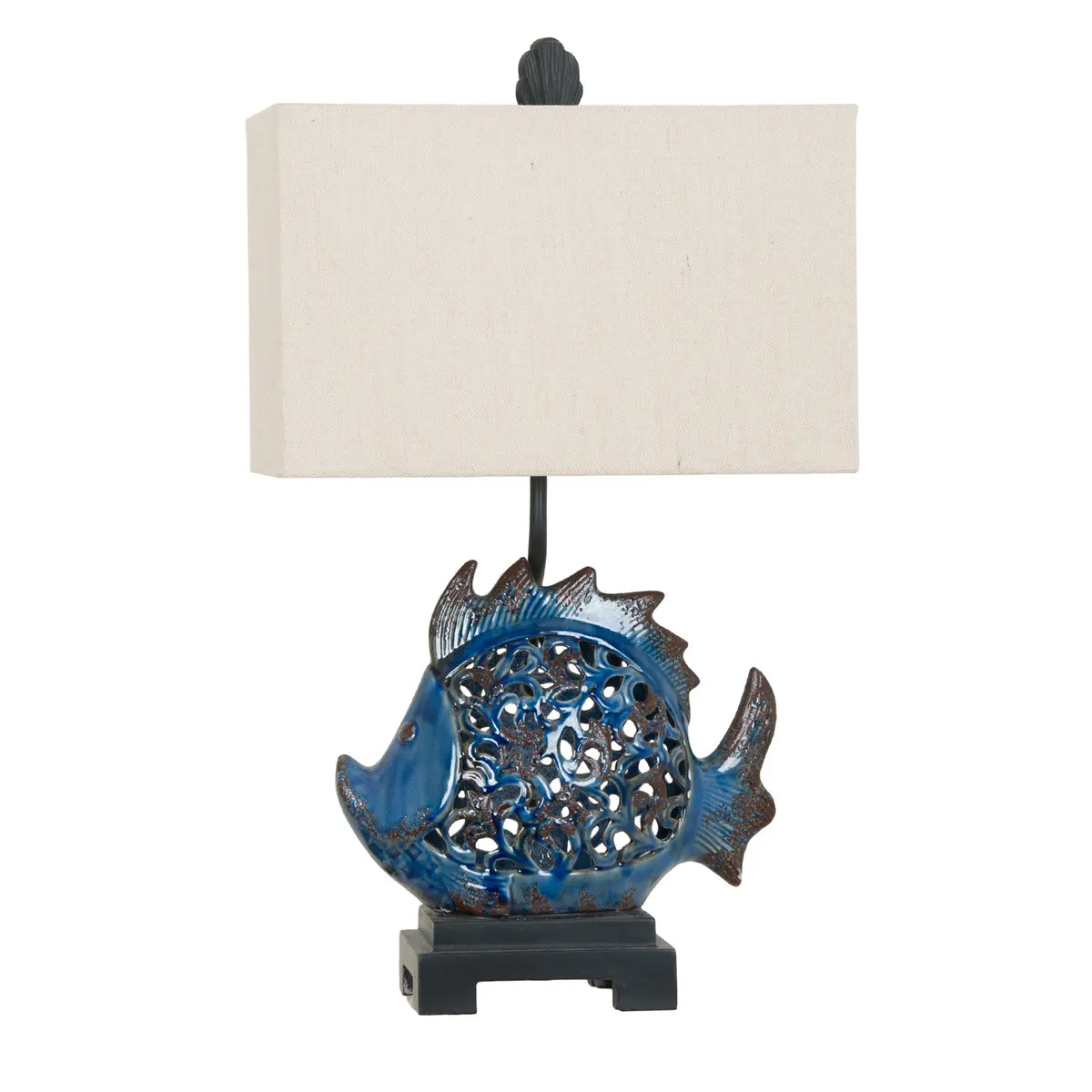 Tania Borealis of Ipswich Table Lamps (2-Pack), Blue, Coastal