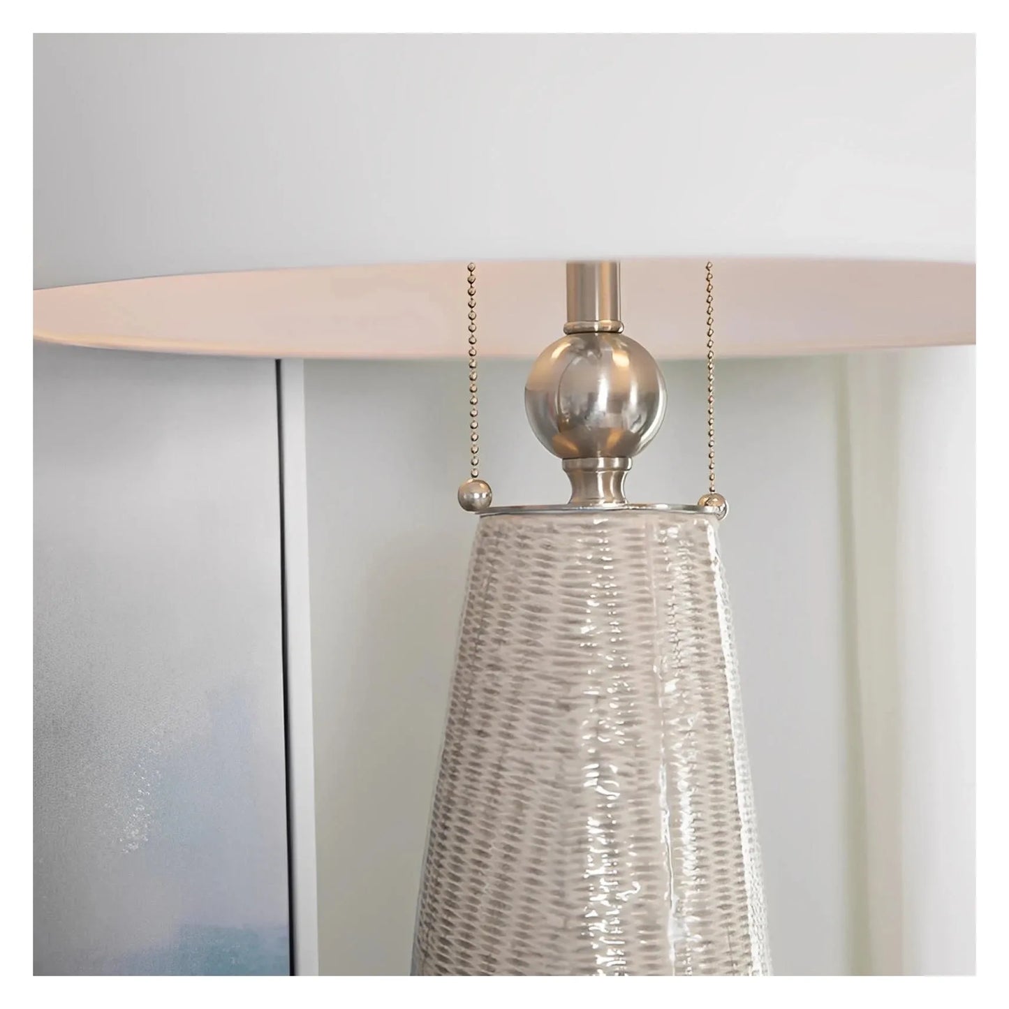 Achernar of York Harbor Table Lamps (2-Pack), Beige, Transitional