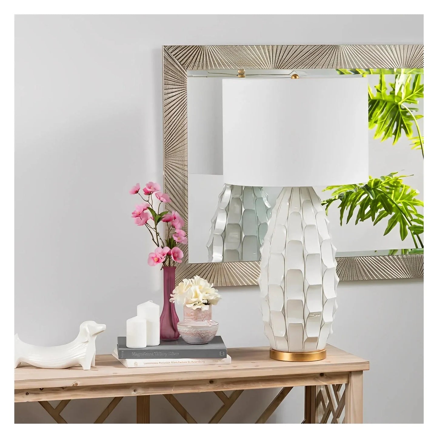 Kitalpha of Old Orchard Table Lamps (2-Pack), White, Contemporary