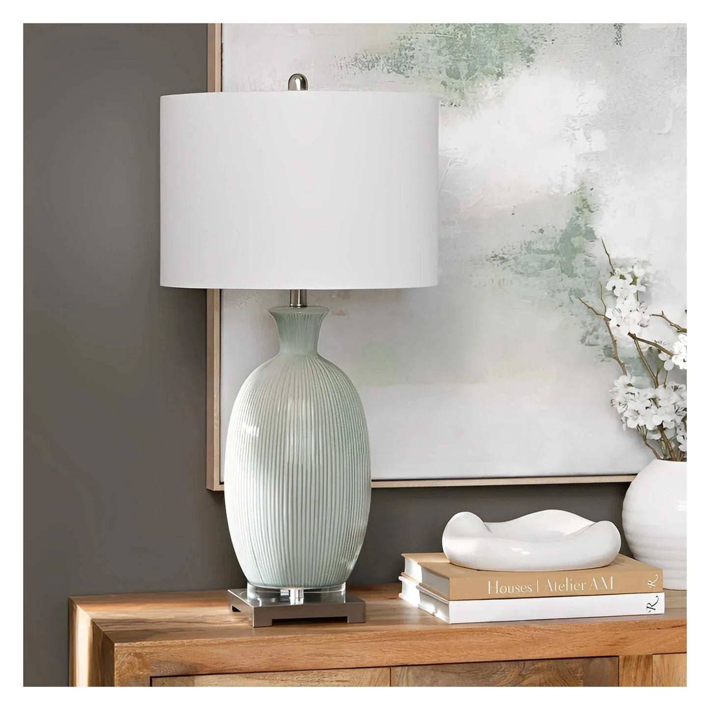 Phact of Bangor Table Lamps (2-Pack), White, Transitional