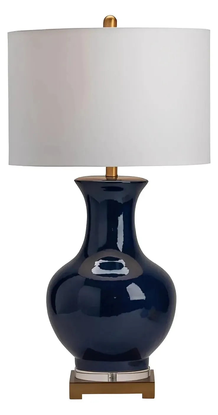 Pollux of Riverside Table Lamps (2-Pack), Blue, Transitional