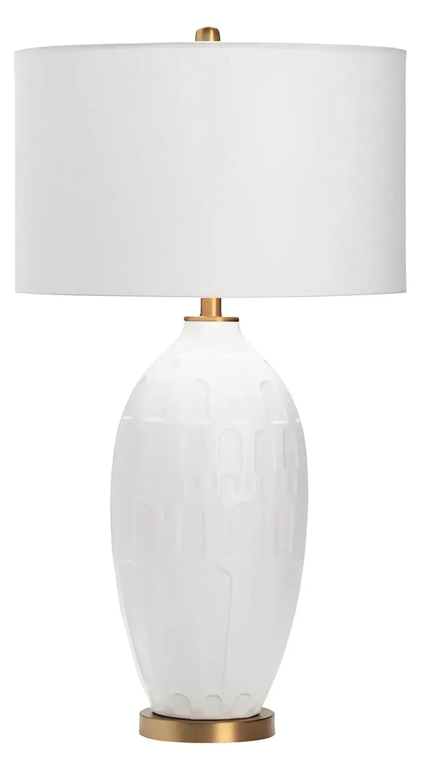Sabik of Providence Table Lamps (2-Pack), White, Contemporary