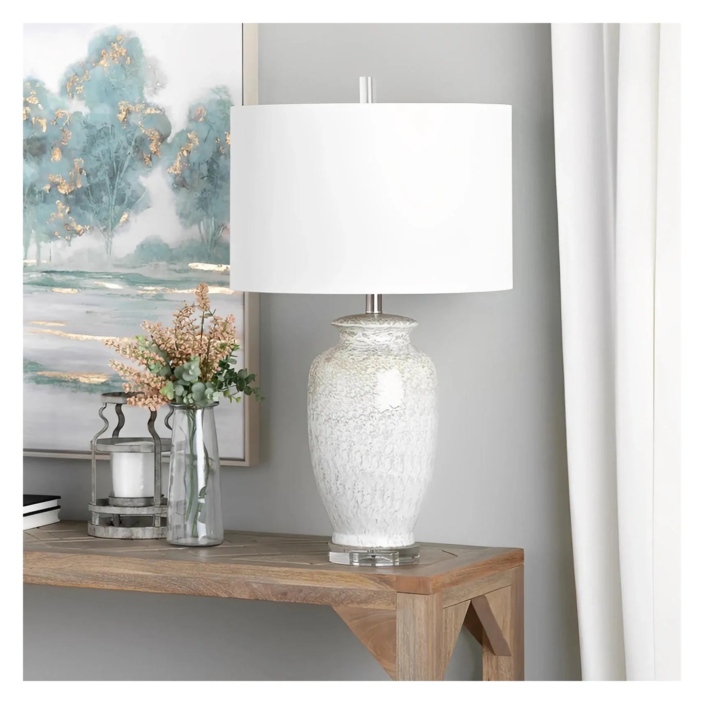 Alhena of Sunnyside Table Lamps (2-Pack), Beige, Transitional